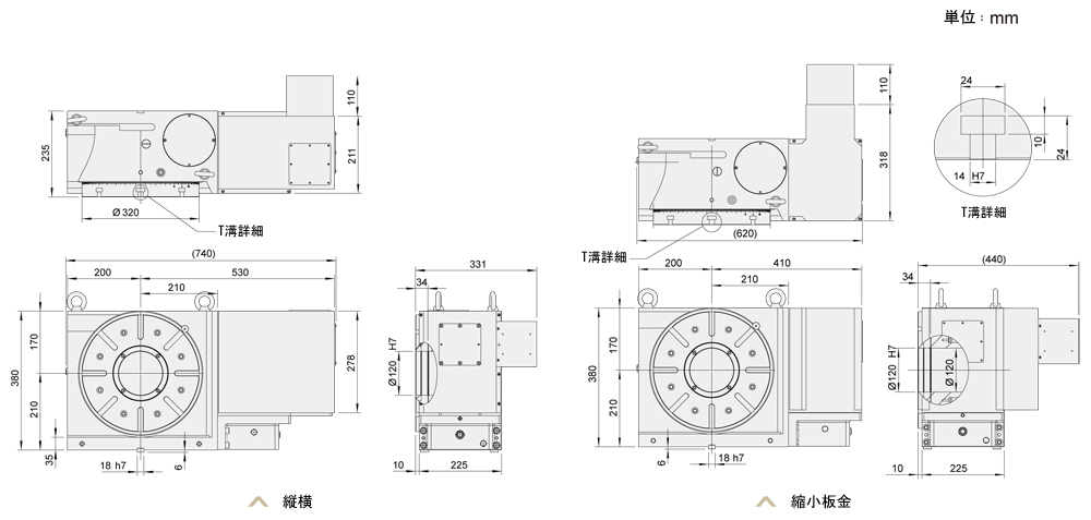 SUH-320 外観寸法図