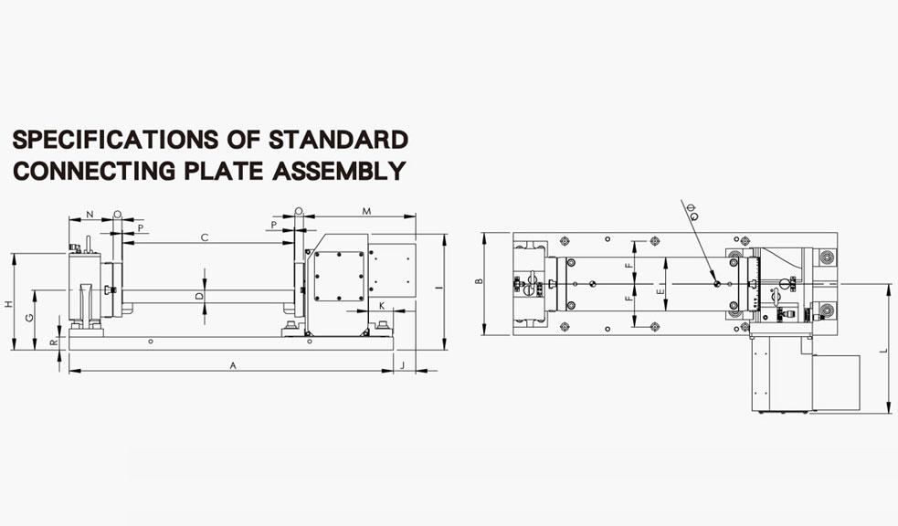Application Drawing of Connecting Plate Assembly
