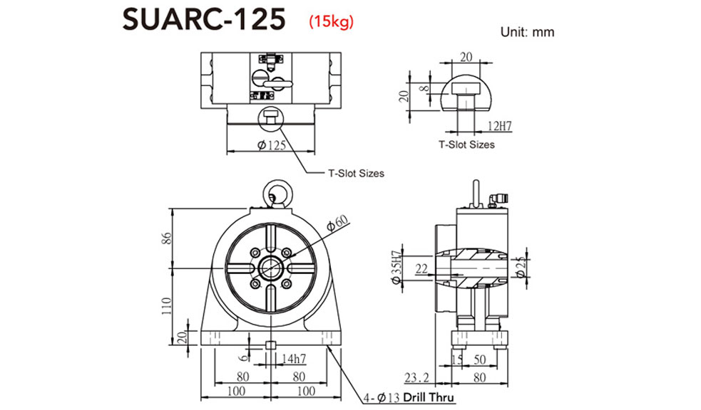 SUARC-125 Rotary Tailstock