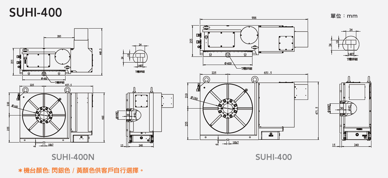 SUHI-400N 齒式油壓數控分度盤