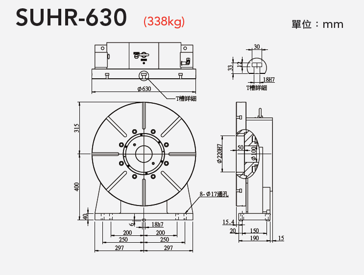 SUHR-630 油压圆盘尾座